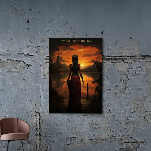 Vista 6 de Yoga Wall Art, Canvas Prints Yoga Meditation Studio Room Decorations Tie Dye Hippie Psychedelic Poster with Frame Meditating Peace Wall Art Hanging