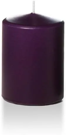 Vista 58 de Yummi - Velas redondas de pilar blancas de 3 pulgadas x 4 pulgadas, 3 por paquete