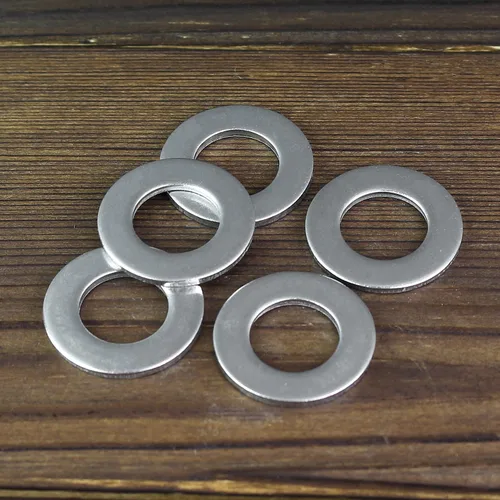 Vista 5 de HELIFOUNER 50 arandelas planas de 1/2 pulgada, acero inoxidable 304, arandelas de guardabarros, arandelas de metal para tornillos