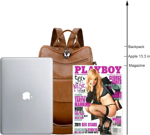 Vista 5 de Mochila de moda para mujer, impermeable, bolsa de viaje, bolsa de hombro convertible para mujer