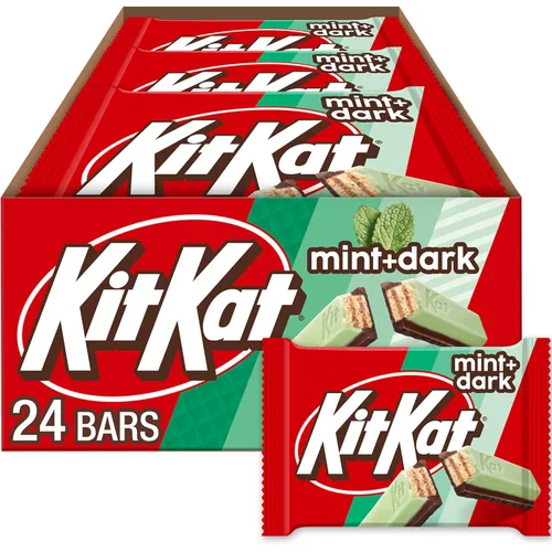 KIT KAT DUOS Dark Chocolate Mint Wafer Candy Bars, 1.5 oz (24 Count)