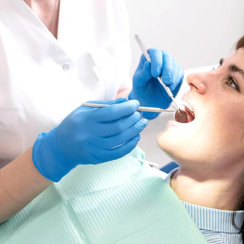 Vista 5 de Schneider Guantes de examen de nitrilo, guantes desechables azules, de grado médico y alimenticio, sin látex