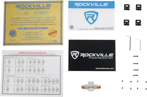 Vista 8 de Rockville Atom 8B 3500W Peak/880W RMS Amplificador marino de 8 canales, Bluetooth con emparejamiento automático, cruce ajustable, pantalla