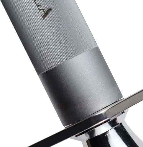 Vista 2 de Afilar de acero afilador de cuchillo Rod plano 10 pulgadas afilando acero para cuchillos rojo