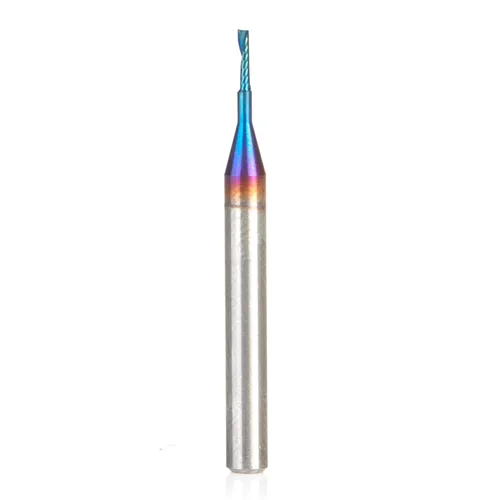 Vista 11 de Amana Tool Spektra 51412-K, 51412-K, 3/16 D x 5/8 CH x 3/16 SHK x 2 pulgadas de largo, acabado de espejo