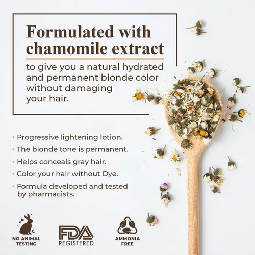 Vista 4 de Camomila Intea Natural Blonde – Spray aclarador de cabello con extracto de manzanilla – Vuélvete más rubio con este spray para el cabello