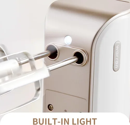 Vista 5 de Master - Batidora de mano eléctrica 4 en 1 con Turbo Boost, batidor de acero inoxidable, batidores, ganchos para masa y espumador de leche, batidora