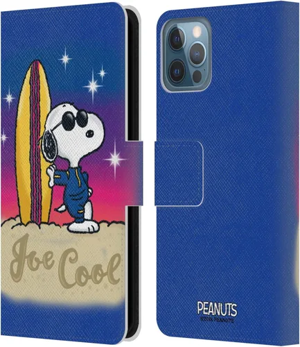 Vista 112 de Head Case Designs Funda de piel con licencia oficial de Peanuts XOXO Snoopy Boardwalk Airbrush para Apple iPhone 12 / iPhone 12 Pro