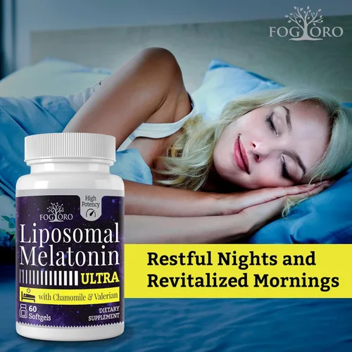 Vista 6 de Fogoro Melatonina 60mg - Quedate dormido más rápido, permanece dormido más tiempo, Dosis alta, 60 unidades (paquete de 2)