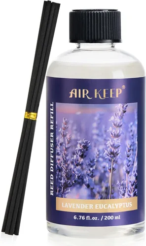 Vista 30 de Airkeep - Recarga de aceite para difusor de varillas/Brisa de abril/100ml