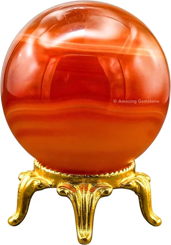 Vista 51 de Amazing Gemstone Bola de cristal de cuarzo transparente con soporte, bolas de meditación de esfera de cristal de 1.5 pulgadas para brujería y bolas