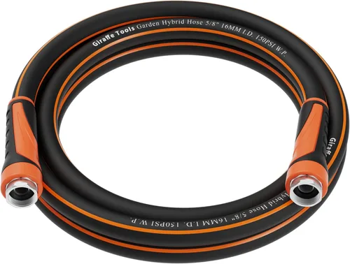 Vista 9 de Giraffe Tools - Manguera de jardín de 50 pies x 5/8", manguera de agua resistente, flexible con divisor de manguera, boquilla y aspersor de jardín