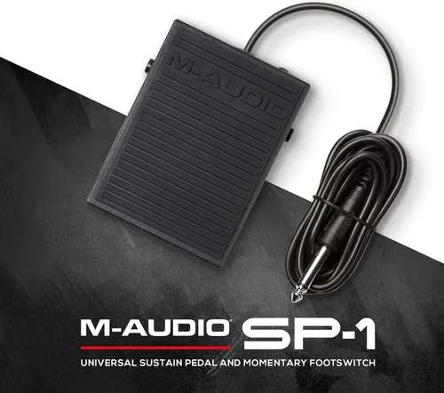 Vista 7 de M-AUDIO SP-1 Pedal de sostenimiento universal para teclados MIDI, pianos digitales, pianos eléctricos y más