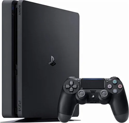 Vista 2 de PS4Slim paquete (2artículos) PlayStation 4Slim 1TB Jet Negro y Destiny 2disco de juego