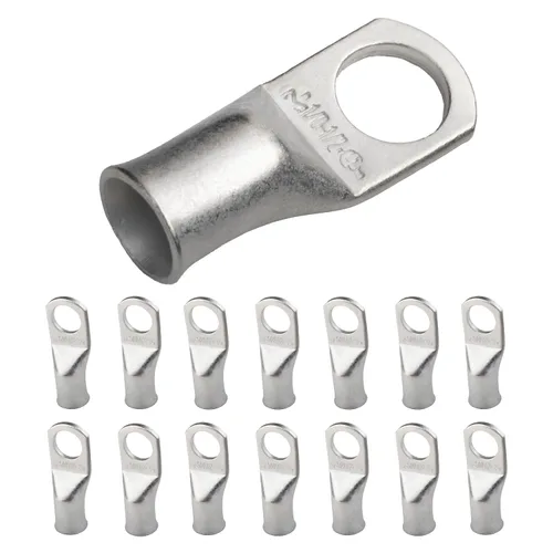 Vista 325 de SELTERM 5 piezas terminales de cable de cobre estañado 1/0 AWG perno de 1/2", extremos de cable de batería, terminales de anillo, conectores