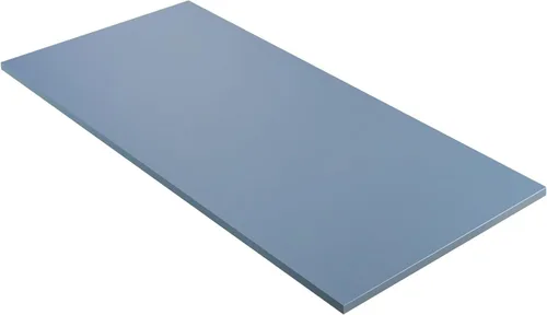 Vista 46 de Kaboon 36x20 pulgadas Mesa Negra Universal, Escritorio Sólido de Una Pieza, Encimera Reversible de Melamina, Dobles Escritorios, L-Escritorio DIY