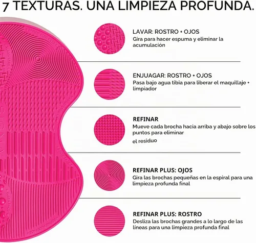 Vista 3 de Sigma Beauty Sigma Spa Express - Alfombrilla de limpieza para brochas de Rosa
