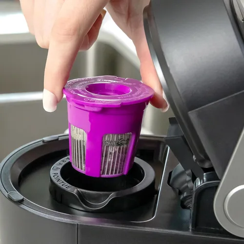 Vista 4 de Perfect Pod Cafe Fill Deluxe 1-Stream reutilizable K Cup - Compatible con Keurig 1.0 2.0 Plus K-Duo K-Mini K-Select K-Compact K-Elite y cafeteras