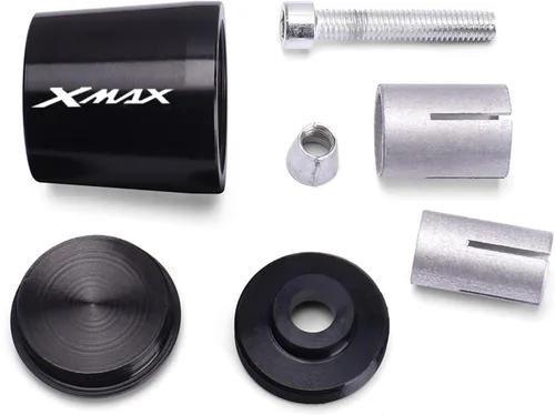 Vista 3 de Motorcycle Motorcycle Grip Handle Bar Ends Handle Bar Grips Cap Anti Vibration Plug for XMA-X Xmax 125 250 300 400 X-MAX400 XMAX300 Handle end Silver