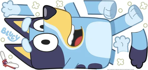Vista 6 de RoomMates Bluey Adhesivo para pared, pegar y pelar, gigante, RMK5458GM