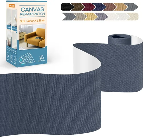 Vista 151 de KING MOUNTAIN Cinta de reparación de lona, parche para equipos para exteriores, 4 x 63 pulgadas, impermeable, autoadhesiva para reparar cubiertas