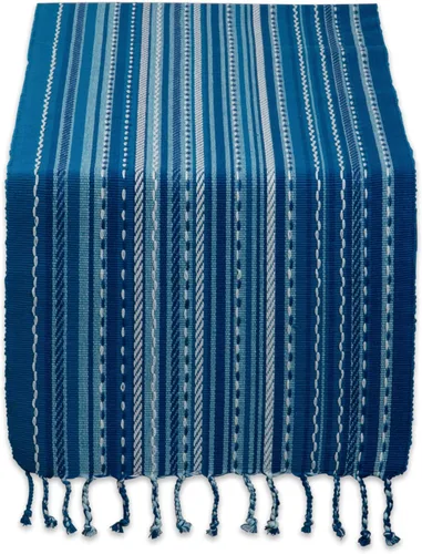 DII Southwest Collection - Camino de mesa, color azul, 14 x 72 pulgadas