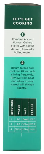 Vista 4 de Ancient Harvest, hojuelas de quinua orgánica, 12 oz (340 g) - 2 piezas