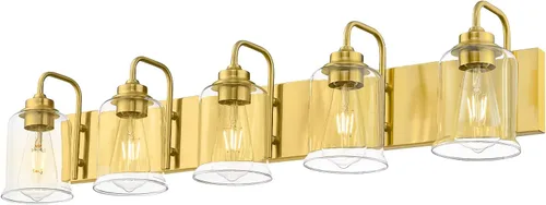Vista 26 de zeyu Accesorios de Iluminación para Baño en Bronce Aceitado, Lámpara de Tocador de Baño de 2 Luces, Apliques de Pared Estilo Granja de 12.5 Pulgadas
