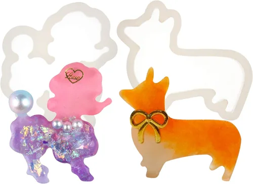 Vista 6 de Funshowcase Bandejas de silicona para manualidades, resina epoxi, fabricación de joyas, paquete de 17 pulgadas