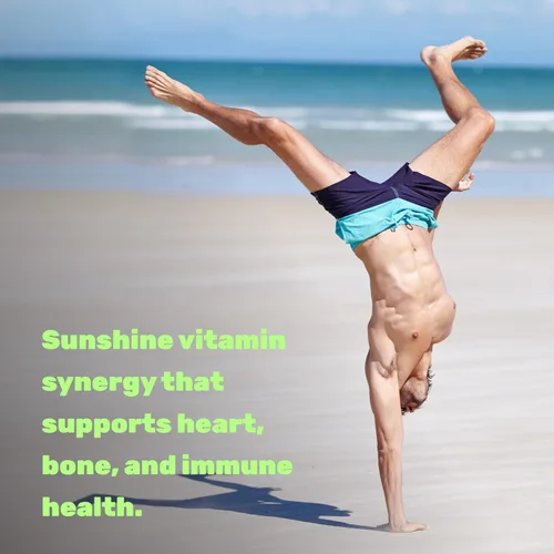 Vista 4 de DEAL SUPPLEMENT Vitamina D3 2,000 UI + K2 MK7 50mcg cápsulas blandas Complejo 2 en 1 con aceite de coco virgen Apoya la salud del corazón