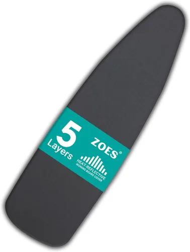 Vista 9 de Funda y almohadilla para tabla de planchar Funda 100% algodón con relleno, tamaño estándar con revestimiento de aluminio Juego de tabla