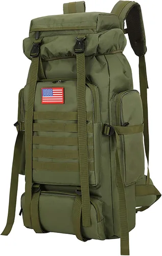 Mochila de senderismo de 70 l para hombres impermeable militar camping mochila viaje mochila