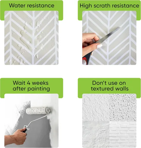 Vista 6 de Papel tapiz de hojas de eucalipto verde, ramas para despegar y pegar, calcomanía de pared botánica extraíble, acuarela floral, autoadhesivo