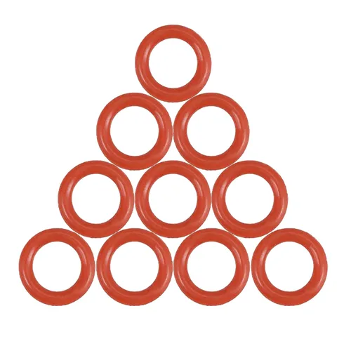 Vista 6 de [10 unidades] juntas tóricas de silicona rojas de 0.157 in de diámetro exterior 0.039 in de diámetro interno 0.059 in de ancho, junta de sellado