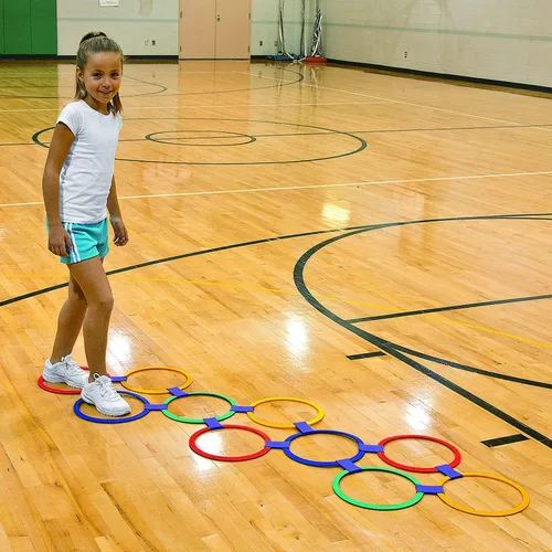 Vista 3 de Fun Express Juego de anillos Hopscotch (25Pc) - 25 piezas - Actividades educativas y de aprendizaje para niños