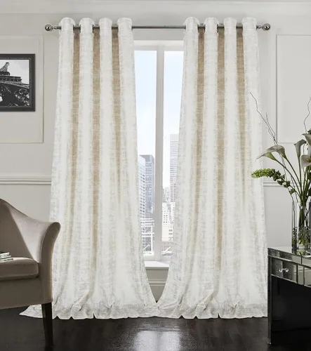 Vista 43 de always4u Cortinas de terciopelo suave color negro y dorado de 84 pulgadas de largo, cortinas de lujo para dormitorio, tratamientos para ventanas