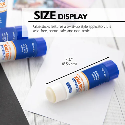 Vista 2 de BAZIC Pegamento en barra premium 0.28 oz (8g) (4/paquete)