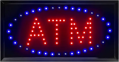 Vista 8 de Letrero LED para cajero automático para negocios, pantalla LED, 19 pulgadas