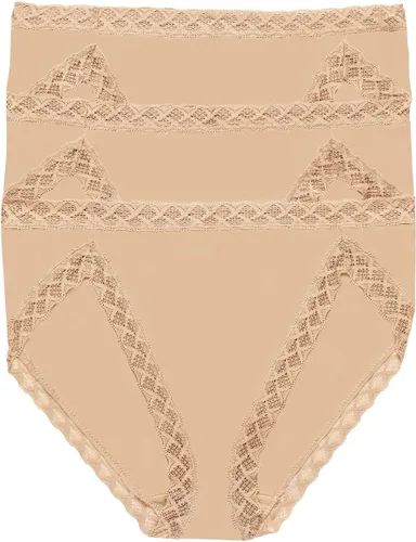 Natori Paquete de 3 calzoncillos de corte francés Pima Bliss para mujer Cafe