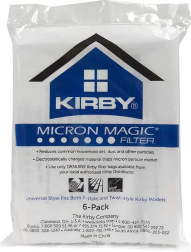 Vista 10 de Kirby Bolsas de filtro HEPA de reducción de alérgenos 6 unidades Parte #204811 Reemplazo OEM para aspiradoras Kirby estilo F y Twist