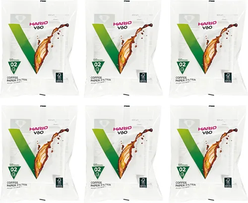 Vista 8 de Hario Filtro de café de papel V60, tamaño 02, natural, 200