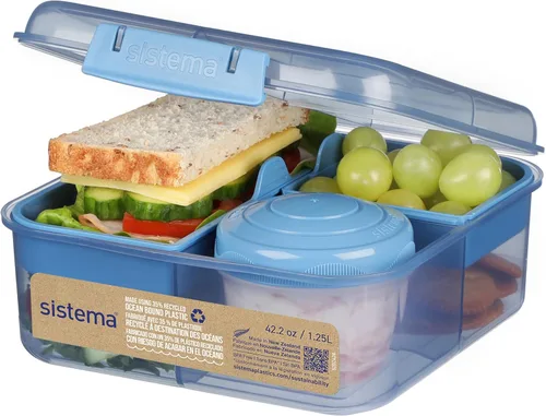 Vista 8 de Sistema Caja Bento de ensalada para llevar de 1.1L