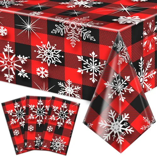 Vista 12 de Labeol Paquete de 3 manteles para cumpleaños número 18, decoraciones de cumpleaños número 18 negras y doradas, manteles rectangulares desechables