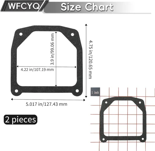 Vista 2 de Juntas de tapa de válvula basculante de repuesto para Kohler 7000 Serie 7XX con cubiertas de acero estampadas