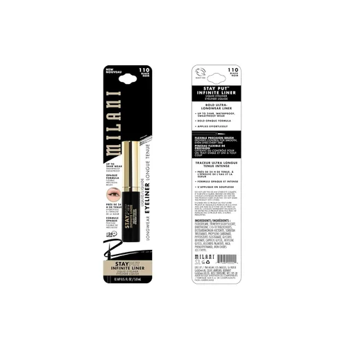 Vista 2 de Milani Delineador de ojos Stay Put Infinite para líneas nítidas y precisas, color negro