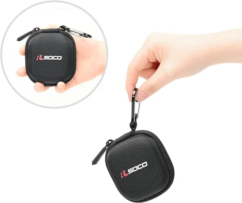 Vista 6 de RLSOCO Funda rígida para auriculares Timekettle M3 Language Translator Funda de viaje de organizador a prueba de golpes, a prueba de polvo