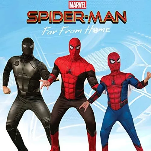 Vista 3 de Boys Spider-Man Far From Home Black Stealth Spidey Suit Deluxe Costume