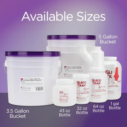 Vista 6 de Practicon 7078723 Gleco Trap HV Kit, 5 gal