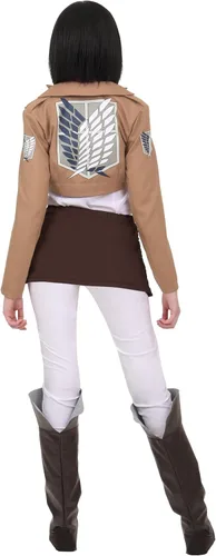 Vista 3 de Attack on Titan Mikasa Ackerman Cosplay Costume for Women Anime Character Outfit For Halloween, Conventions