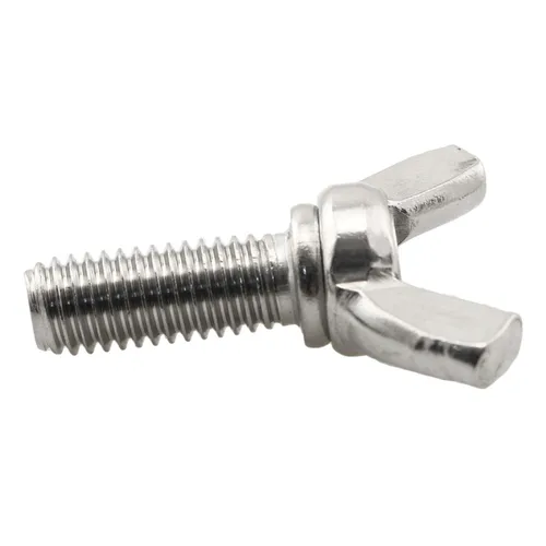 Vista 3 de RLECS Tornillos de mariposa de acero inoxidable M8 de 0.049 x 0.787 in con tuercas y arandelas, pernos de ala